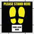 Please Stand Here Repositionable Mats